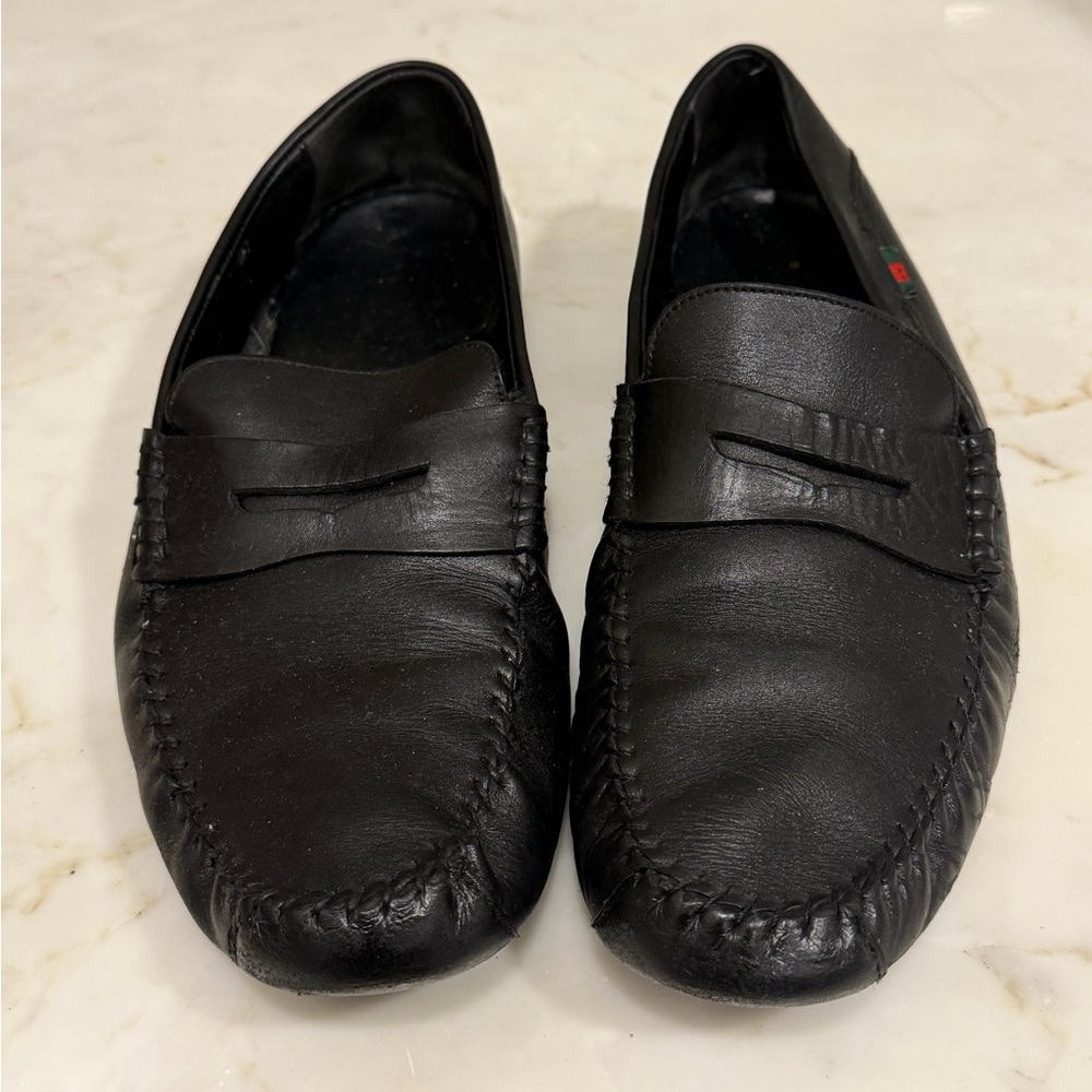 Men's Gucci Black Leather Loafers
